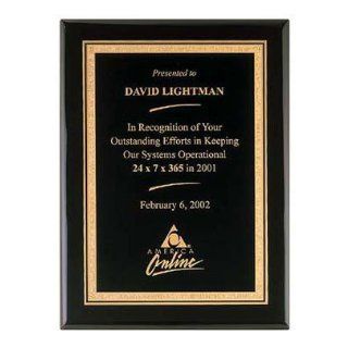 Black Stained Piano Finish Plaque
