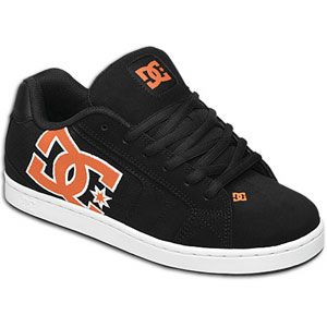 DC Shoes Net   Mens   Skate   Shoes   Black/White/Orange