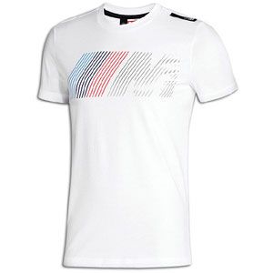 PUMA BMW M Logo S/S T Shirt   Mens   Casual   Clothing   White