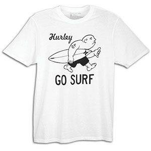 Hurley Go Surf S/S T Shirt   Mens   Casual   Clothing   White