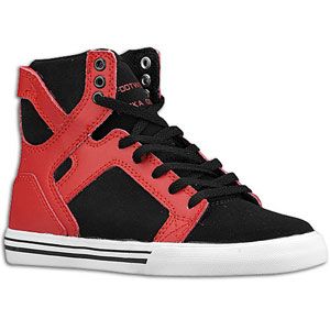 Supra Skytop   Boys Grade School   Skate   Shoes   Black/Red/White
