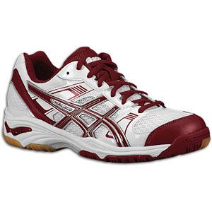 ASICS® Gel 1140V   Womens   Volleyball   Shoes   White/Cardinal
