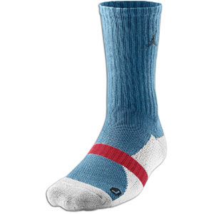 The Jordan True Crew Sock is made of 76% cotton/20% polyester/3%