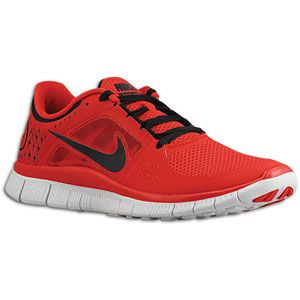 Nike Free Run + 3   Mens   Running   Shoes   University Red/Pure