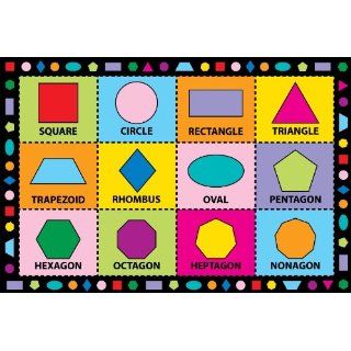 Fun Rugs FT 123 5178 Shapes Childrens Rug, 51 Inch by 78