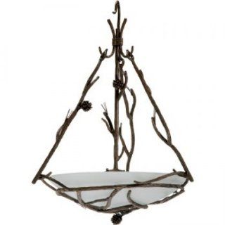 904 124 IVO Pine Globe Chandelier With Ivory Home