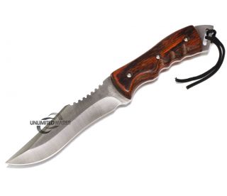 10 25 Survivor Wood Hunting Tactical Military Knife Bowie Survival