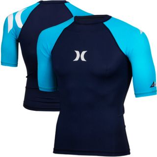 Hurley One Only 4 Way Stretch Lycra Rashguard Cyan