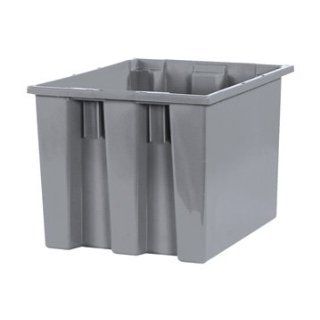 BOXBINS118   141/2 x 17 x 127/8 Gray Stack Nest Container