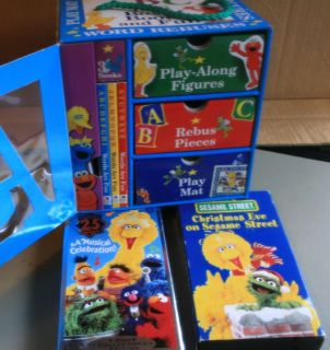 123 Sesame Street ABC Box of Books and Fun 2 VHS Videos