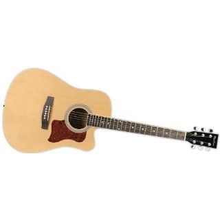 Spectrum AIL 129 Full Size Cutaway Acoustic Guitar   Black
