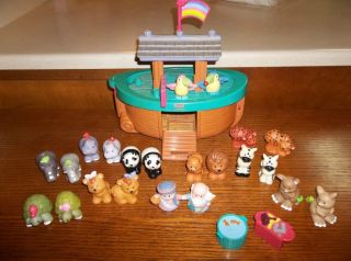 Fisher Price Little People Noahs Ark Lot 26 Baby Animals Complete Set