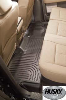  1500 Quad Cab Floor Mats Black Husky Liners Weatherbeater Mat