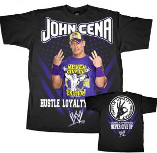 John Cena Grand Hustle WWE Authentic T Shirt New