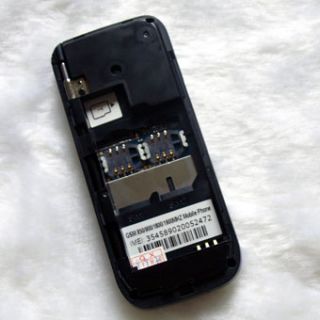 Black Unlocked Dual Sim Mobile Cell Phone TV Camera  MP4 FM TV67