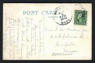 Massachusetts Postcard Park Square Hyannis Cape Cod 1913