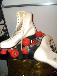 Hyde White Roller Skates 80s Sz 8 Used 14 Watchers Great Item