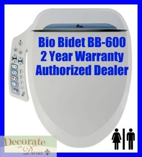   BB 600 ELONGATED Electronic Heated Toilet Seat Jet Wash Hygiene New