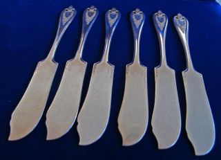 Rogers Brothers Set of 6 Butter Spreaders Old Colony Pattern 1911