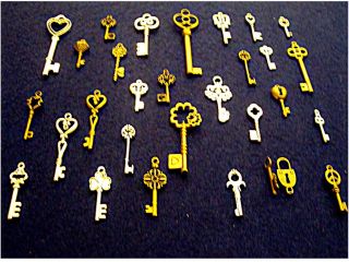 49 New Vintage Style Keys Skeleton Key Style Charm Necklace Pendant