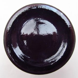 Heavy Iris by Dugan Purple Carnival Glass Tumbler Rim Flea