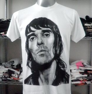 Ian Brown Stone Roses Rock T Shirt White Size Medium