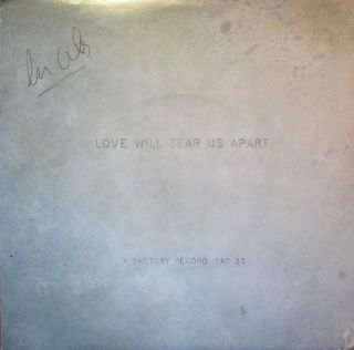  Joy Division Love Will Tear US Apart Signed by Ian Curtis w COA