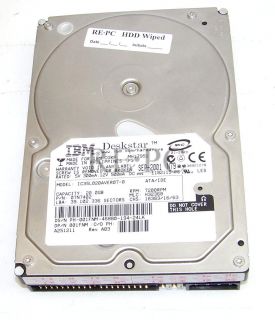 IBM IC35L020AVER07 0 20 GB 3 5 IDE Hard Drive Tested