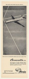 1963 Iberia Airlines Caravelle Jet Print Ad