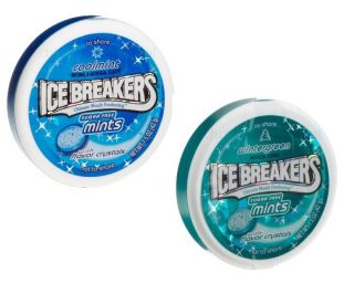 Ice Breakers Candy Cool Mint or Wintergreen Mints 8 or 16 1 5 oz Tins