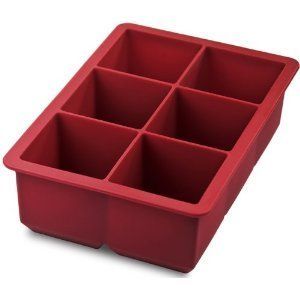 KING Cube Silicone Ice Trays By Tovolo   Red