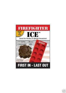 Firefighter Ice Cube Trays Fire Rescue Gift Party