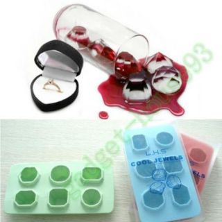 1x Ice Cube Tray Mold Jelly Silicone Cool Diamond Chocolate Candy