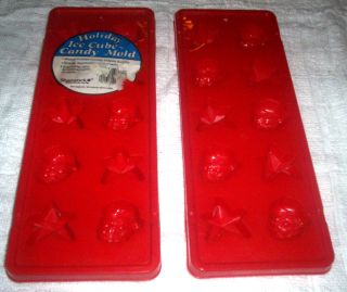 Christmas Holiday Ice Cube Candy Molds
