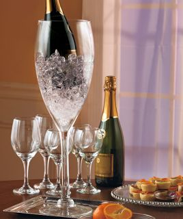   Jumbo Wine Glass for Partyware Display to hold Ice Wine Bottle Fruit
