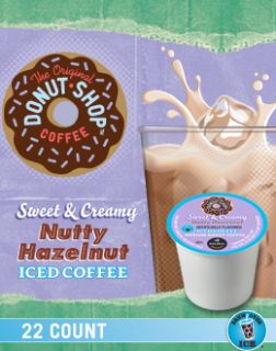Keurig K Cups Iced Coffee 44 Count Nutty Hazelnut Flavor Donut Shop