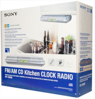 Sony ICF CDK50 Kitchen Under Counter AM FM Digital Radio and CD Player