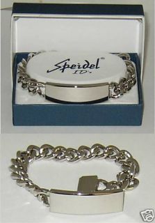 Personalized Mens Silver ID Bracelet Free Engraving