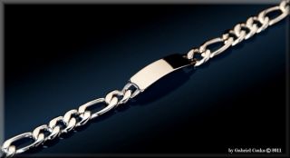 Personalized Stainless Steel Mens ID Bracelet Custom Engraved Free