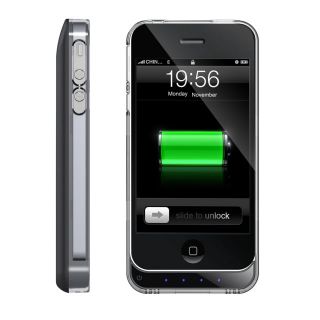Ifans New 2012 Battery Bumper Case iPhone 4 4S Black Slim Light Thin