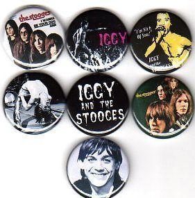 Iggy Pop 7 Pins Buttons Badges Stooges Punk Rock Indie