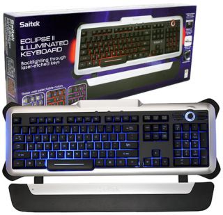 Saitek Eclipse II Backlit Illuminated PC Keyboard
