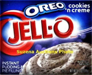 Jell O Oreo Cookies Cream Instant Pudding Pie Filling Jello