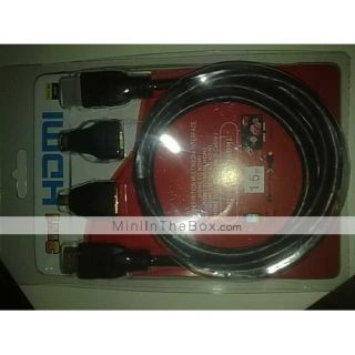 High Speed HDMI Cable with Mini HDMI and Micro HDMI Interfaces (1.5m