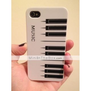 USD $ 5.09   Unique Printing Protective Back Case for iPhone 4   Piano