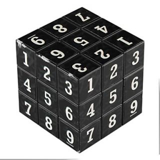 USD $ 2.49   3x3x3 Palm Size Number Style Magic Cube (Black),