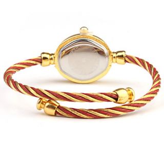 USD $ 4.99   Quartz Watch with Metal Rope Watch Strap   White Face