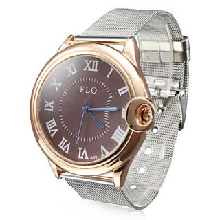 USD $ 7.89   Unisexs Steel Analog Quartz Wrist Watch (Silver),