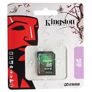 USD $ 13.59   8GB Kingston Hi speed Class 10 SDHC Flash Memory Card
