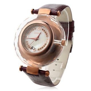 Womens Casual PU Analog Quartz Wrist Watch 8806 HL1 (Assorted Colors)